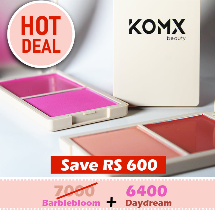 Blush Duo Bundle – Barbiebloom + Daydream | Save Rs 1500 Komxbeauty