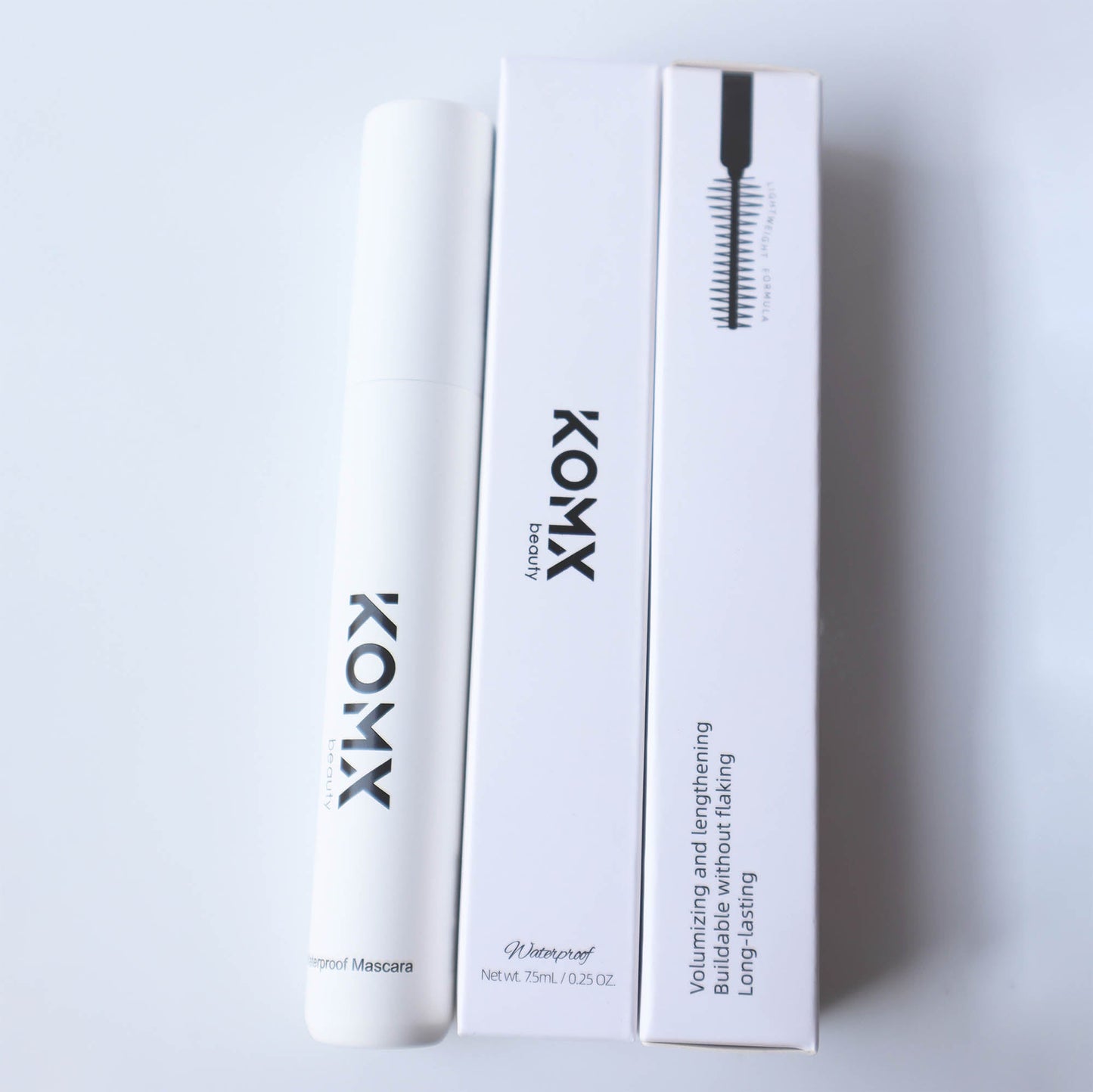 Waterproof Fiber Mascara |Extra length, long-lasting, smudge-proof volume. Komxbeauty