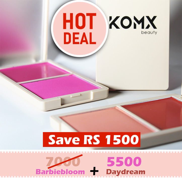 Blush Duo Bundle – Barbiebloom + Daydream | Save Rs 1500 Komxbeauty