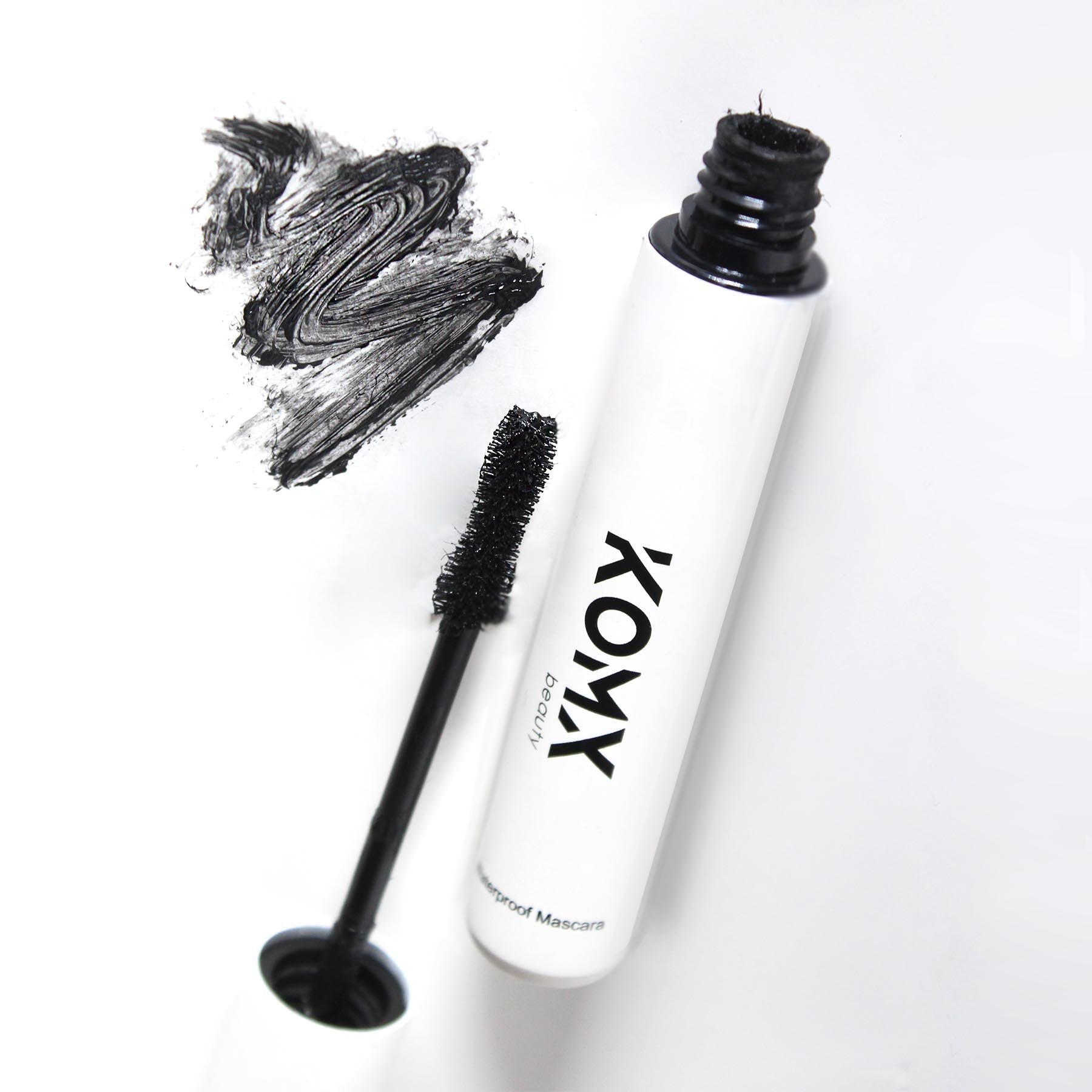 Waterproof Fiber Mascara |Extra length, long-lasting, smudge-proof volume. Komxbeauty